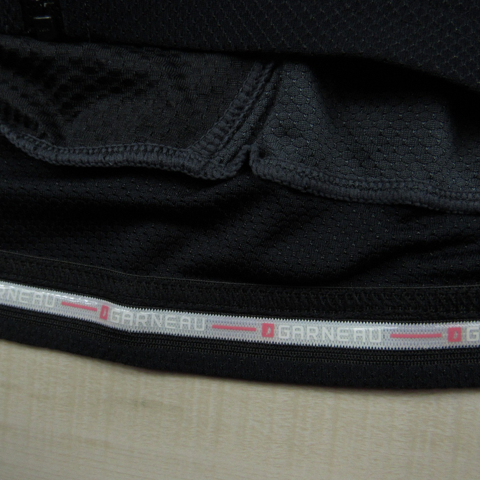 Louis Garneu Cycling Jersey Mens Medium Gray Black Shirt Top Zip Bicycle