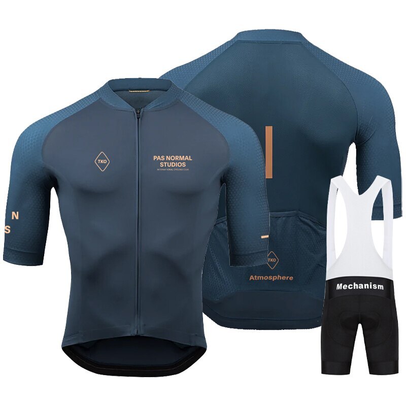 Men Summer Short Sleeve Cycling Jersey Set MTB Bicycle Wear Breathable
