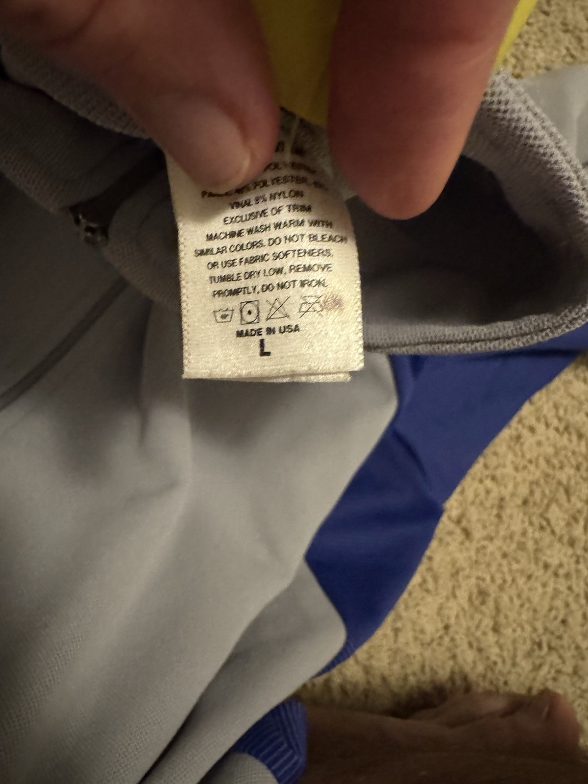 Rare VTG Patagonia Mens Cycling Jersey Bike Hike 1/2 Zip S/S Shirt Large Gray