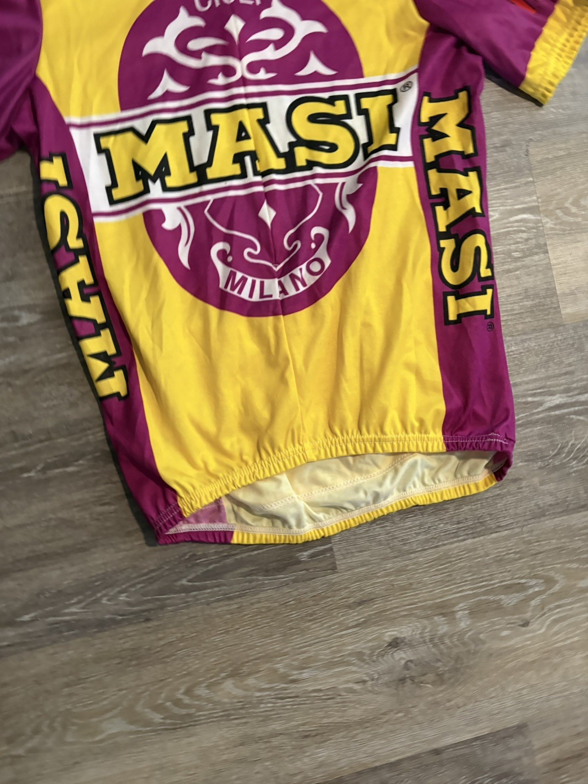 VTG 90s MASI Large Jersey Cycling PowerBar Gatorade Michelin Cicli Milano Sachs
