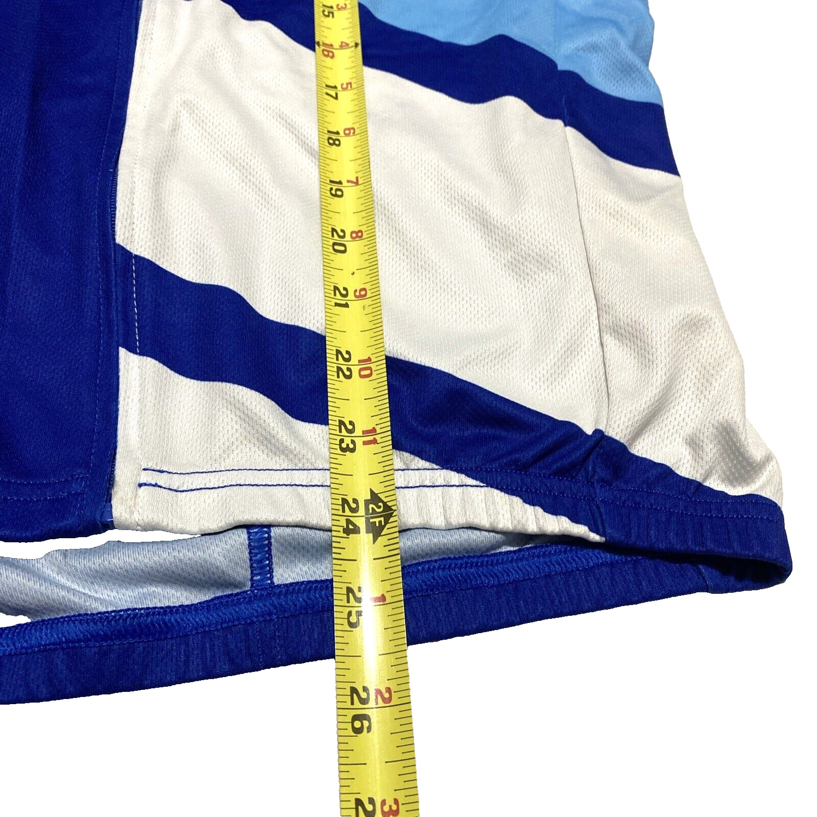 Mark Allen Men’s Medium Cycling Jersey Set Short Sleeve Color Block Blue