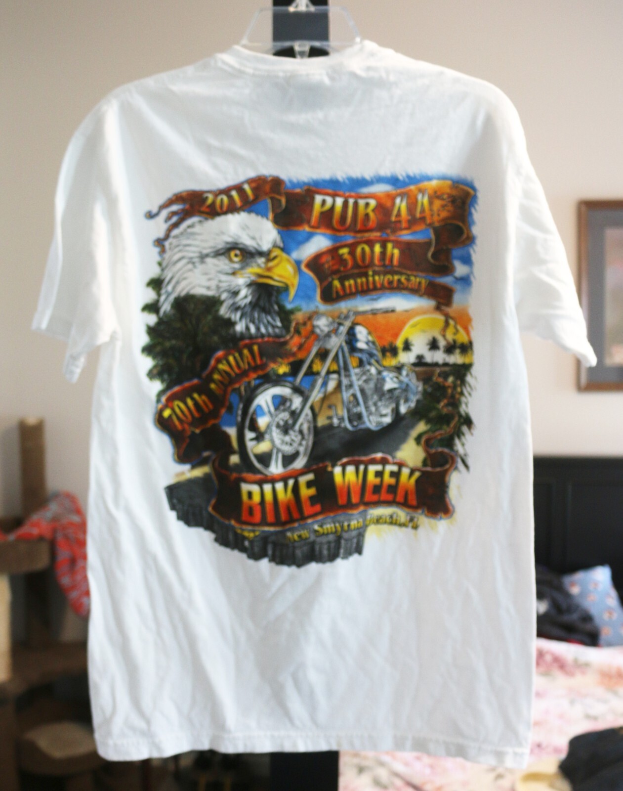 Short Sleeve Shirt – Pub 44 – 2011 – White – Medium – Bike Week