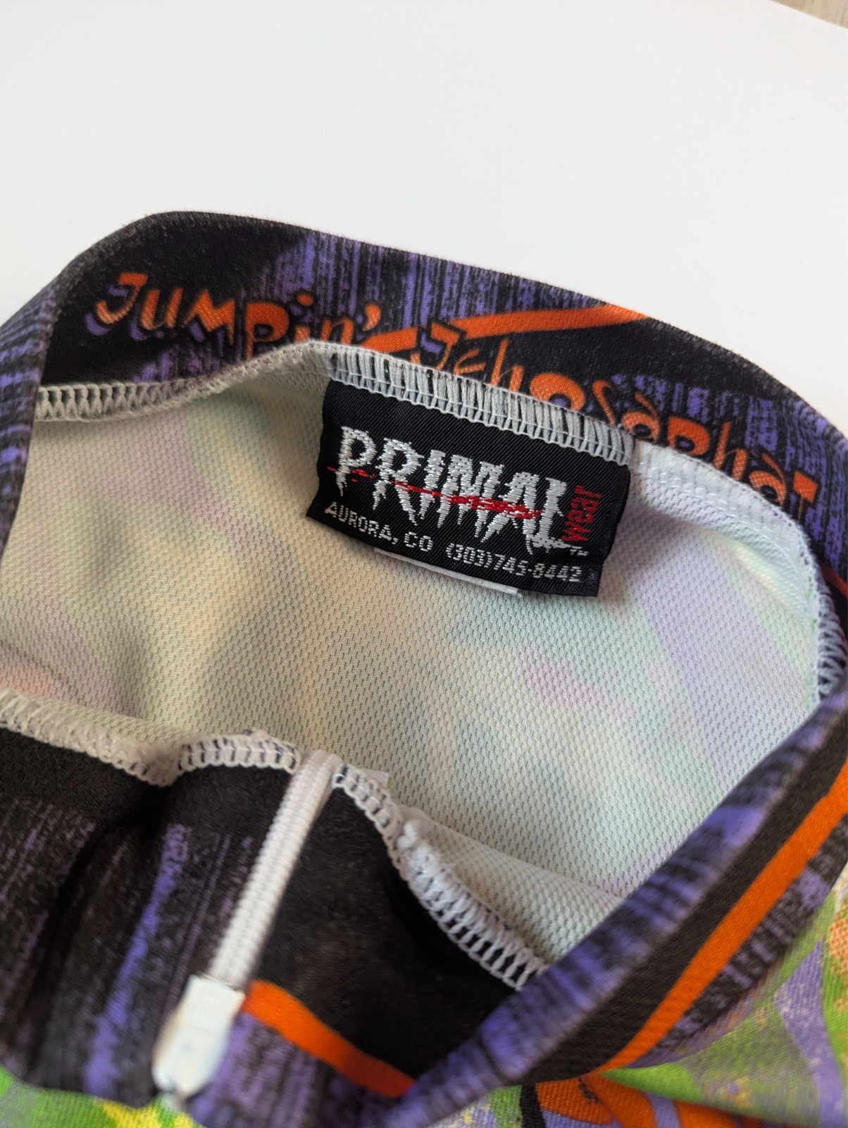 Vintage 90s Primal Wear FROG MTB Road Bike Cycling Jersey Size S/M, Shirt Trikot