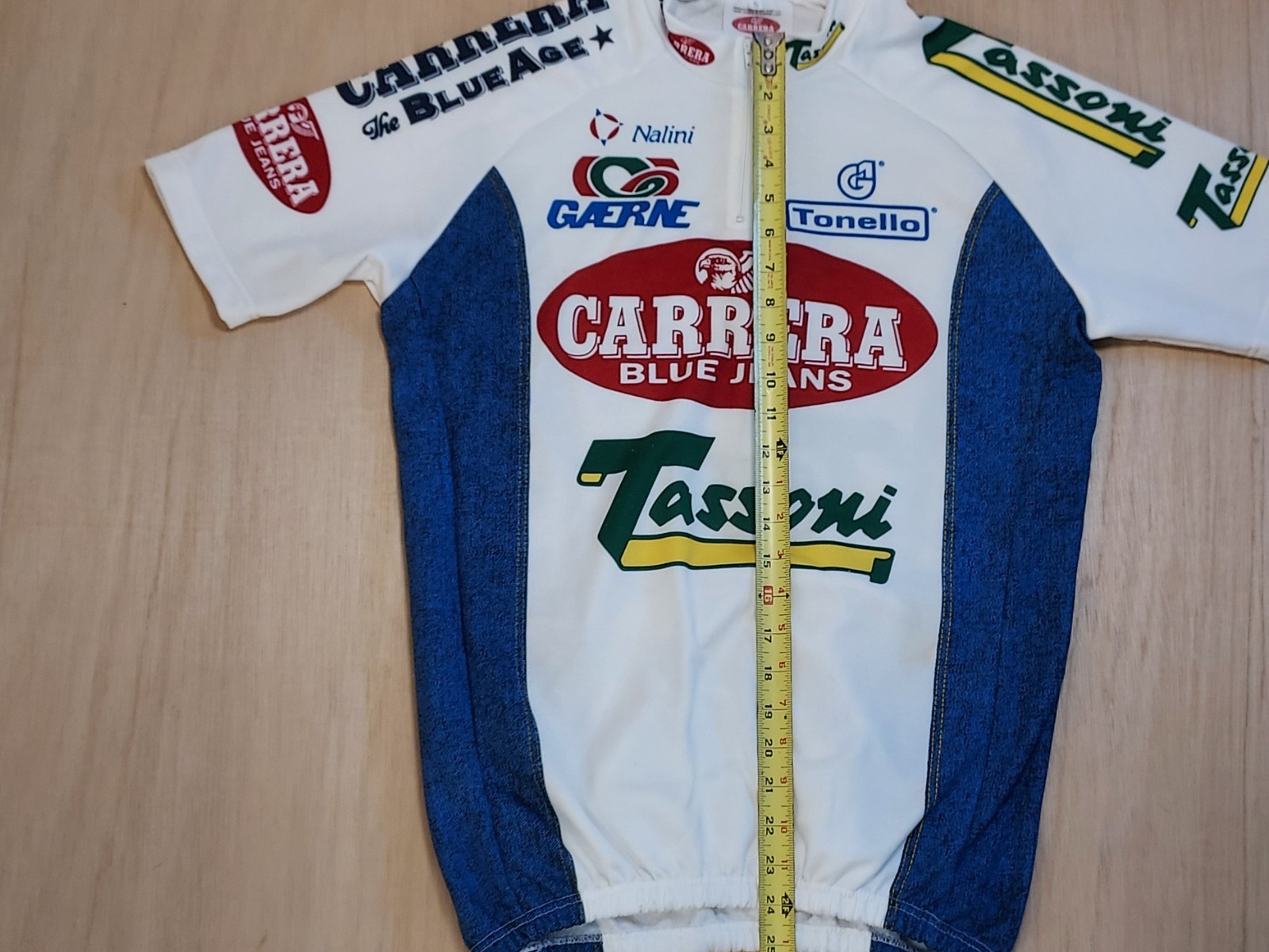 Carrera Blue Jeans Tassoni Nalini Cycling Jersey 1/4 Zip 1995 – 5 / L