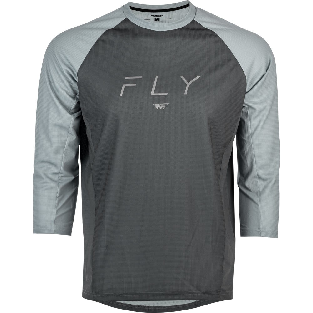 Fly Racing Ripa 3/4 Sleeve Jersey Small Gray / Light Gray