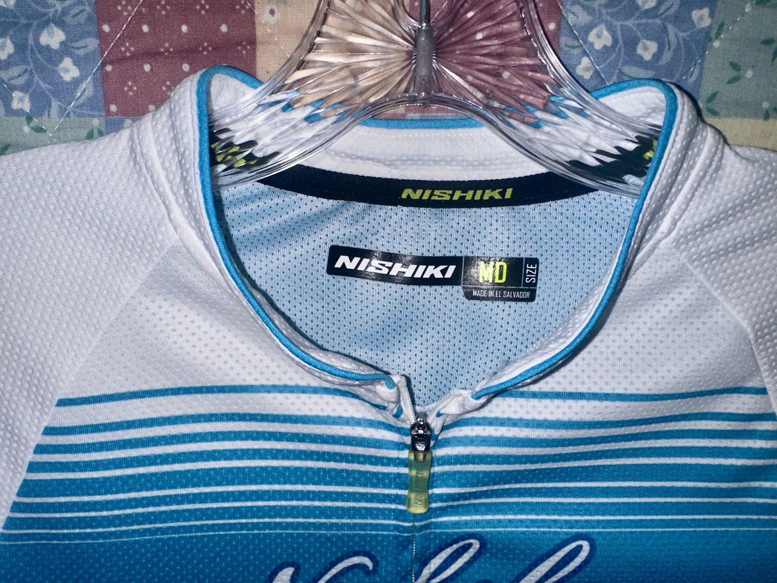 Nishiki Cycling Jersey Women’s size Medium Full Zip Lot of 2 100% Polyester