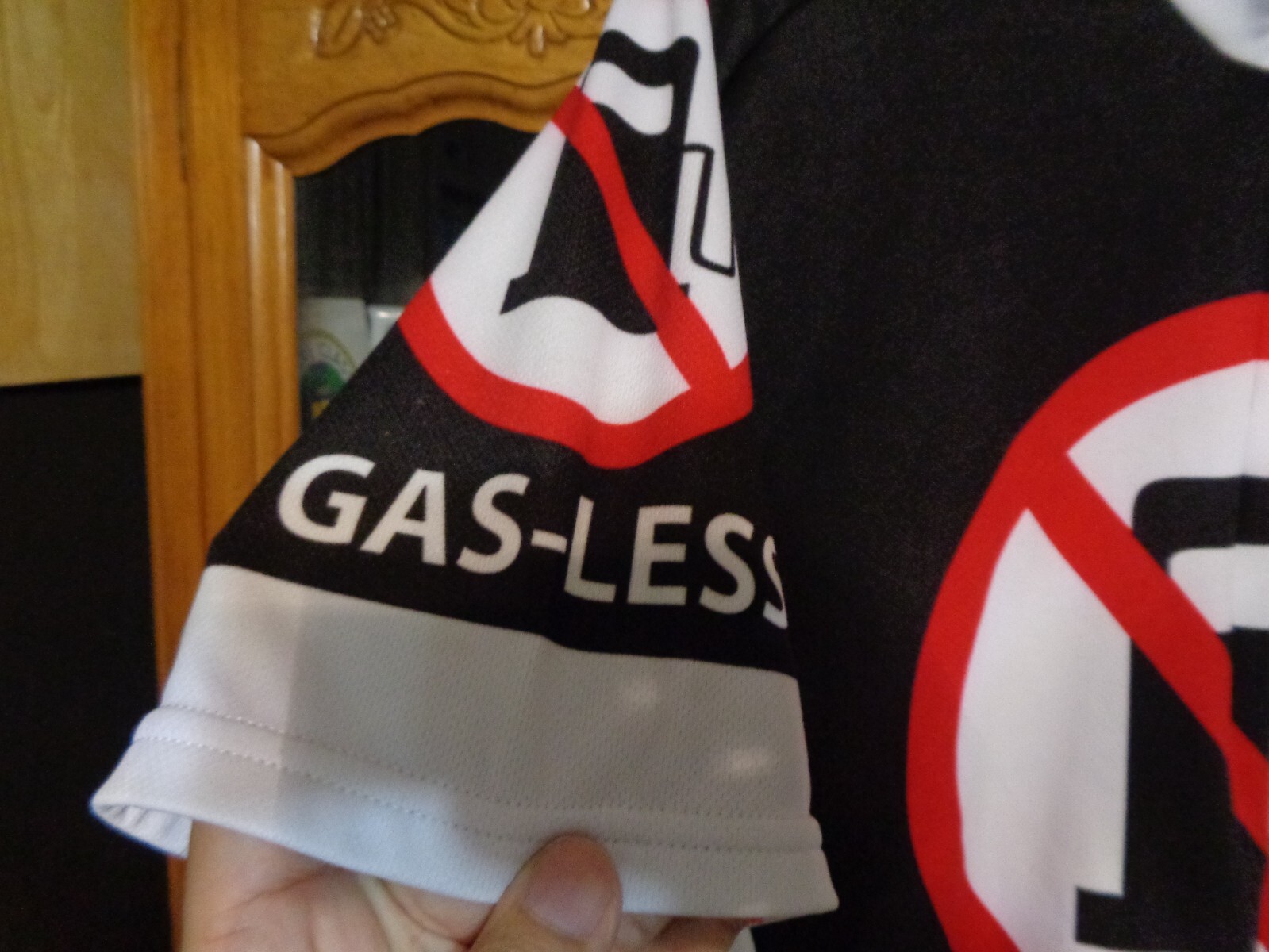 Men’s Gas-Less Novelty Men’s Cycling Jersey LARGE USED NO SIZE TAG