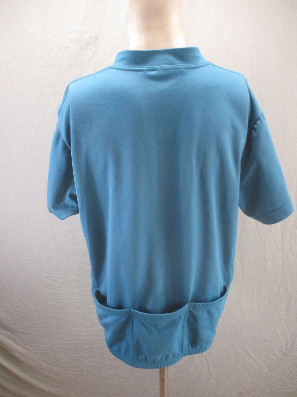 NOVARA Size L Men 1/2 Zip Pocket Elastic Waist Short Sleeve Cycling Jersey 359