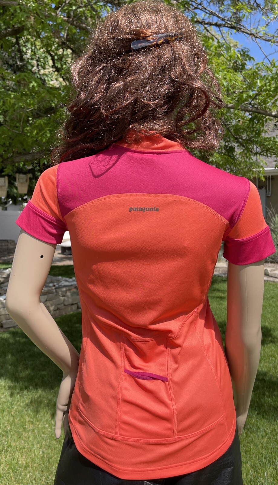 PATAGONIA cycling jersey mountain road bike full zip quick dry wicking women XXS