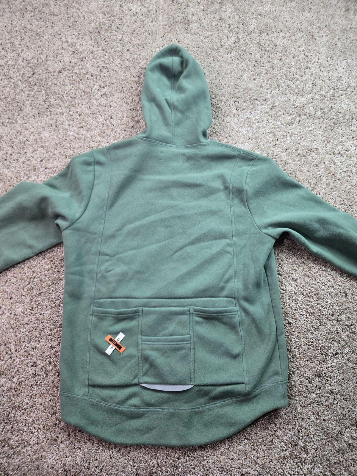 Cafe Du Cycliste Apolline Cycling Jersey Adult Large Green Full Zip Fleece