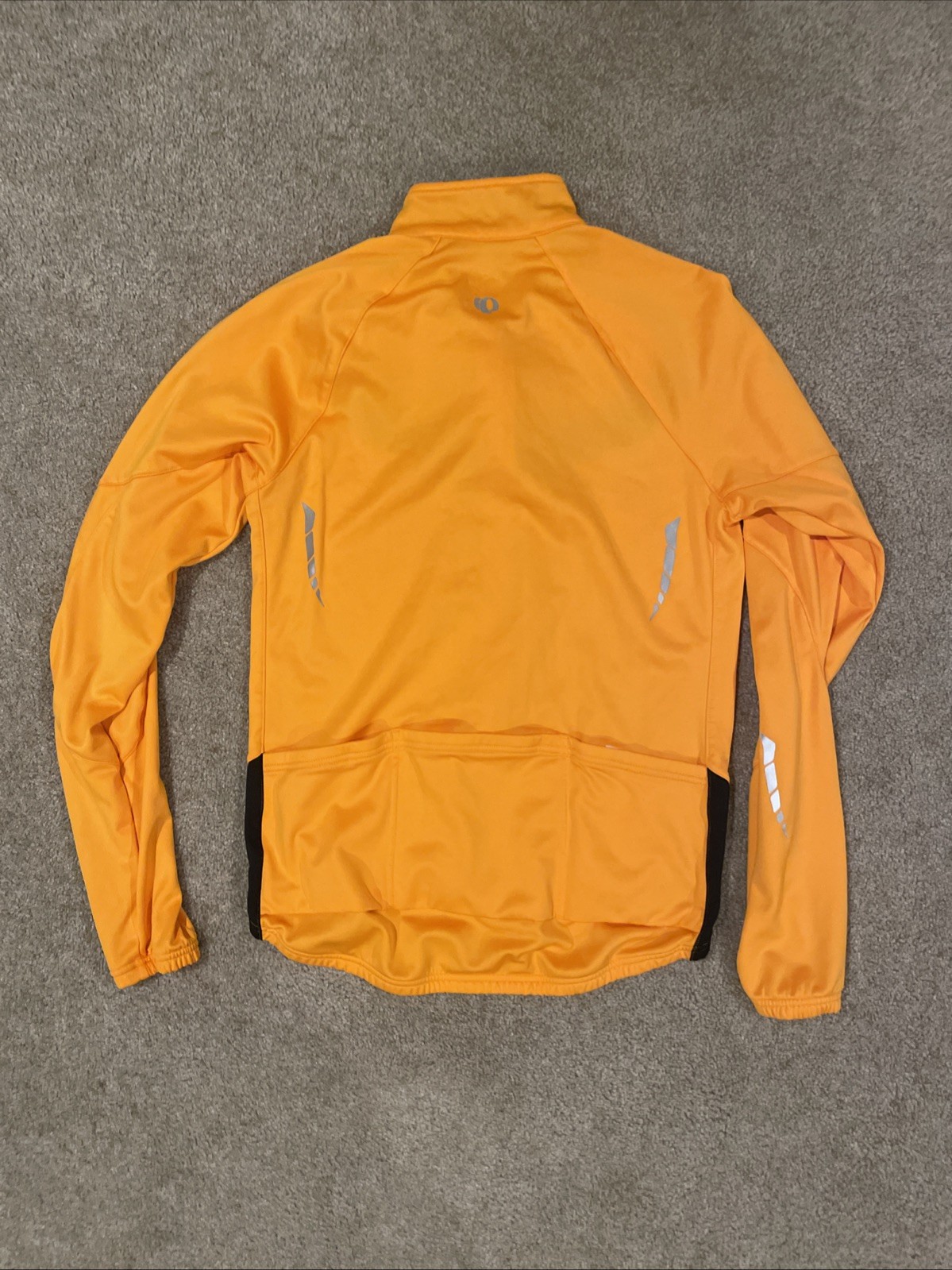 Pearl Izumi Elite Series Men’s LS Thermal Sz L Full Zip Jacket Orange/Black