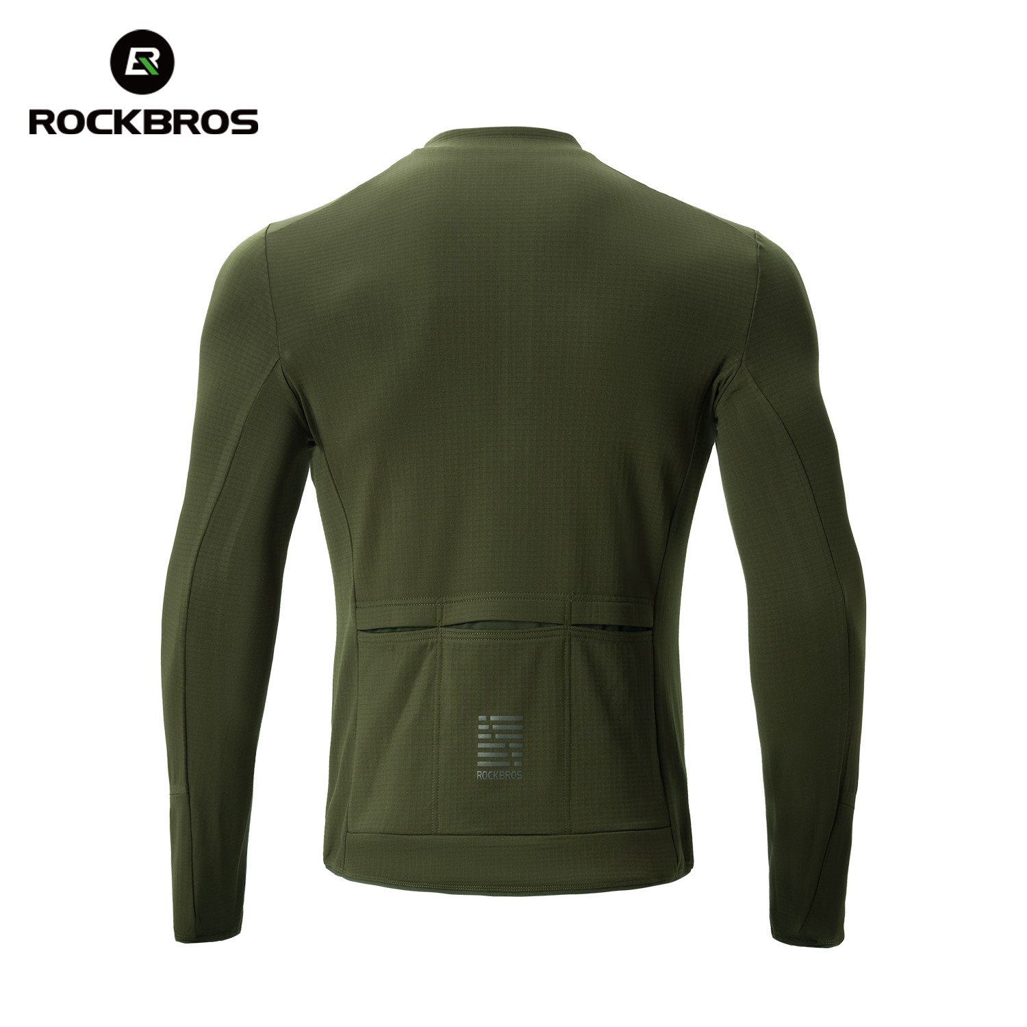 ROCKBROS Spring Autumn Cycling Jersey Windproof Fleece Long Sleeve Bike Shirt