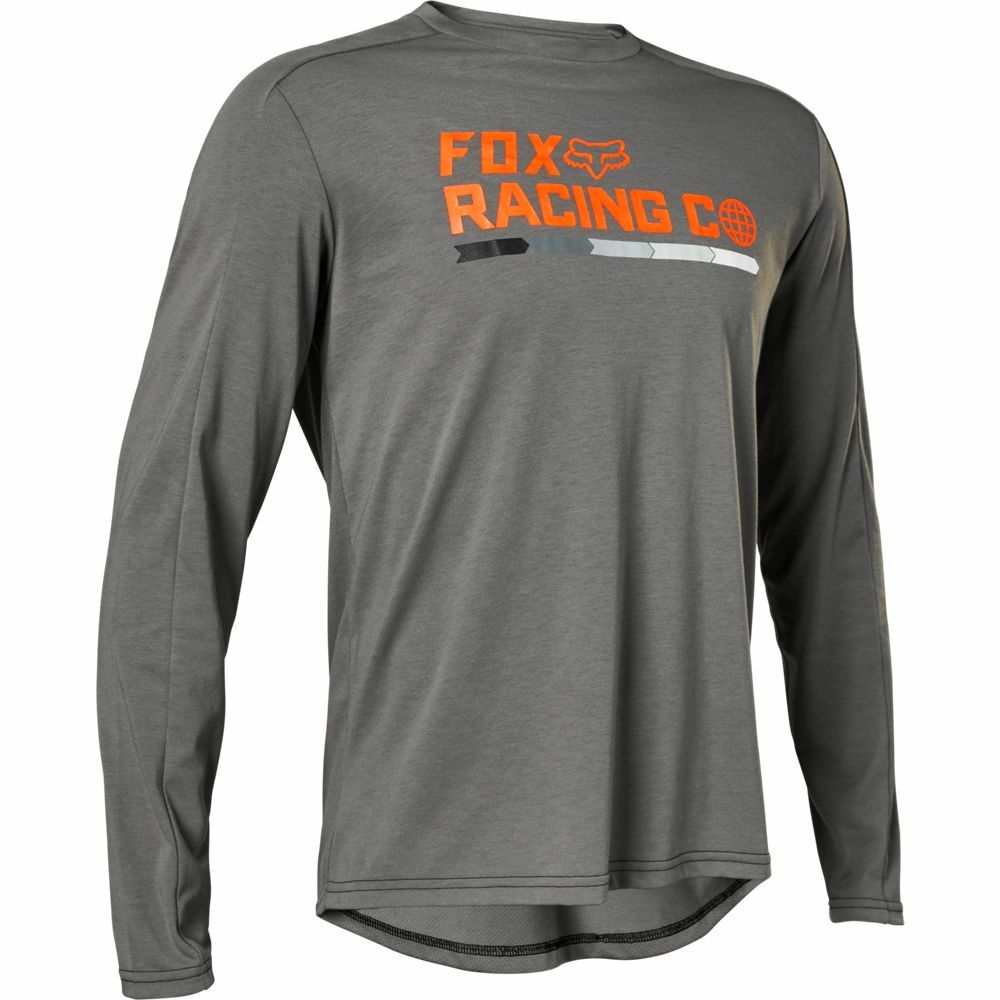 Fox Racing Ranger DR Drirelease Race Co L/S Long Sleeve Jersey Dark Grey