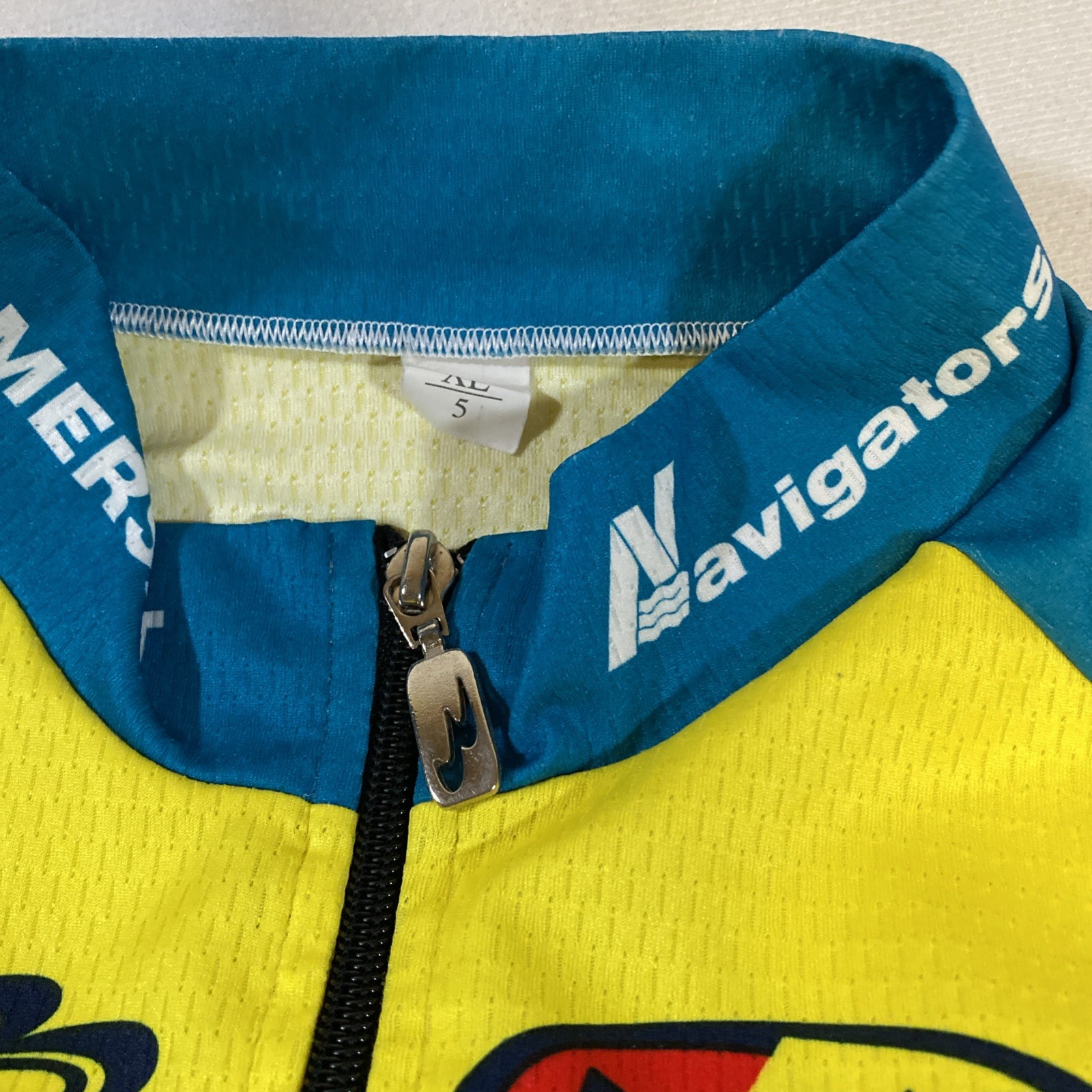 Biemme Mens Cycling Shirt Jersey Navigators Insurance Made in Italy Size 5 XL