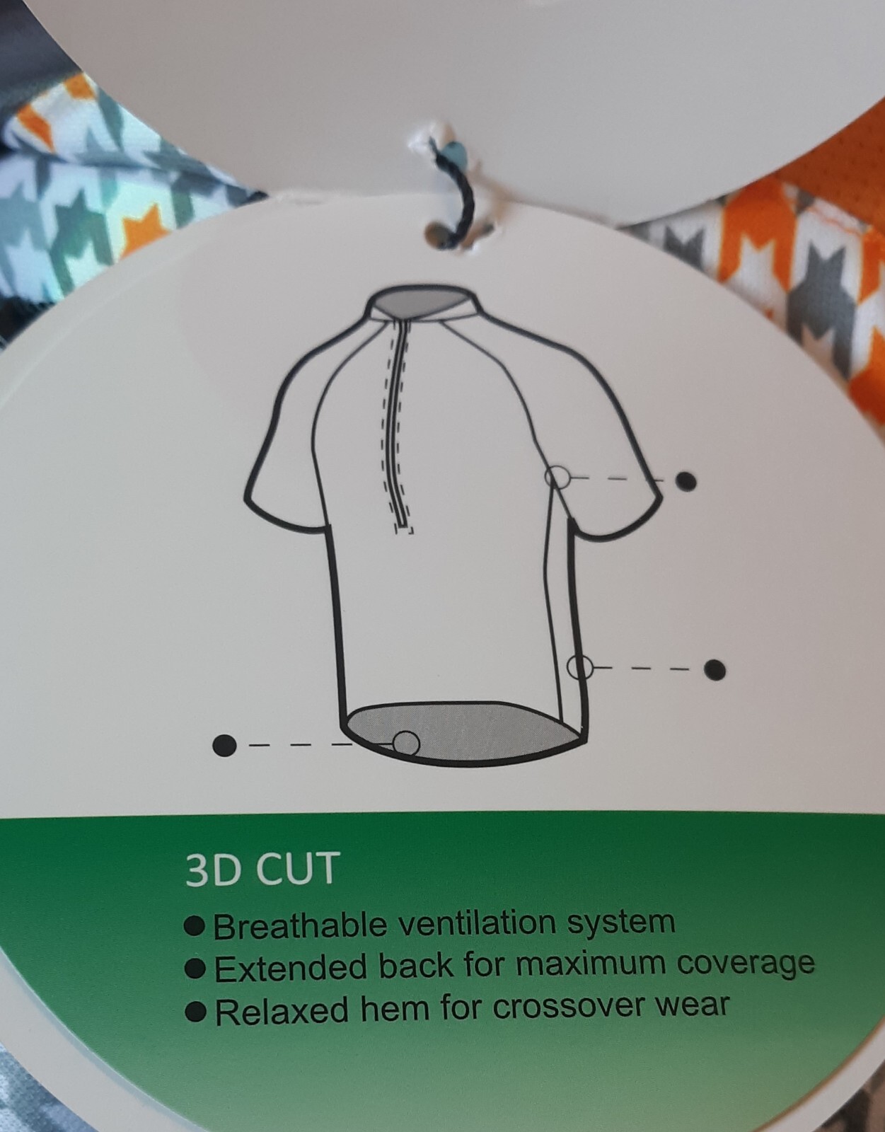 ixspa (Size X-Large) Mens Hound Tooth Check Polo Cycling Shirt. Brand New!