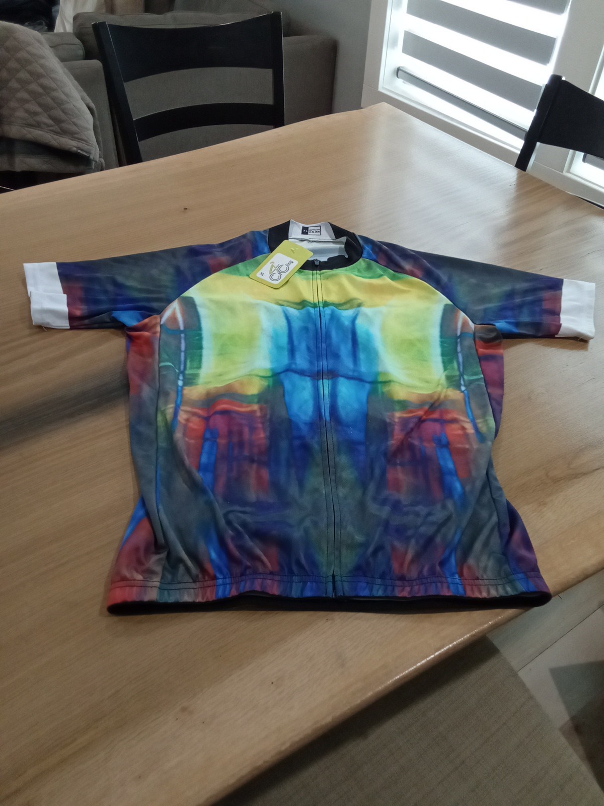 Men Cycling Short SleeveJersey Quick Dry Breathable NWT XL Multicolor