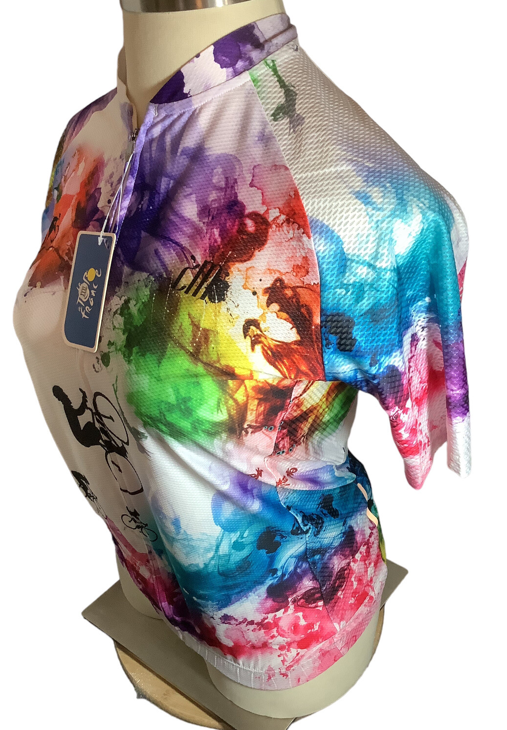 NWT Womens Cycling Jersey XXXL CHUANG DI Front Pockets Non Slip Waist