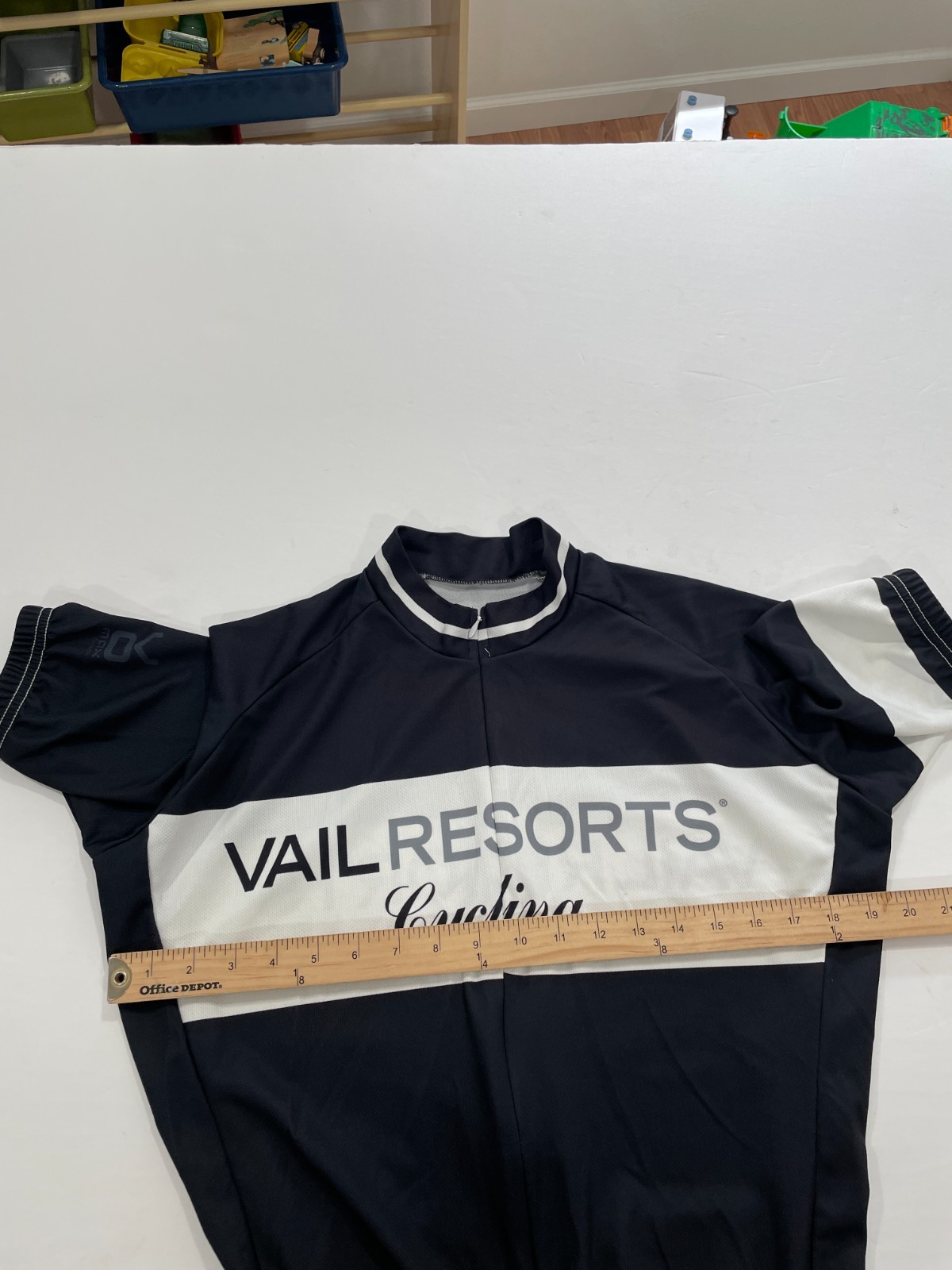 Vail Ski Area Colorado Cycling Jersey Men’s Medium Black VOmax Brand