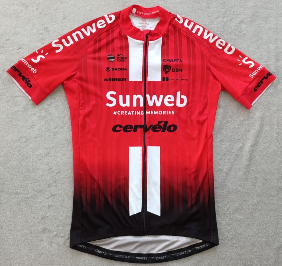 Sunweb Cervelo Craft Uci World Tour mens Red cycling jersey size M