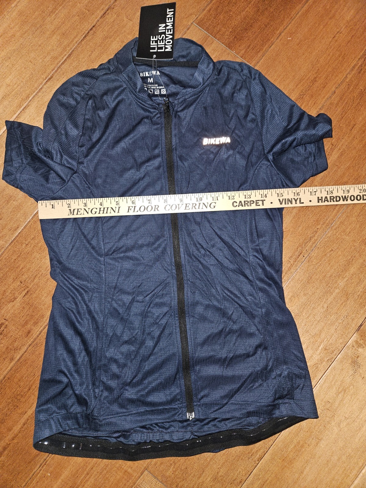 Bikewa Men’s Cycling Jersey 3+1 Rear Zipper Pockets Size M