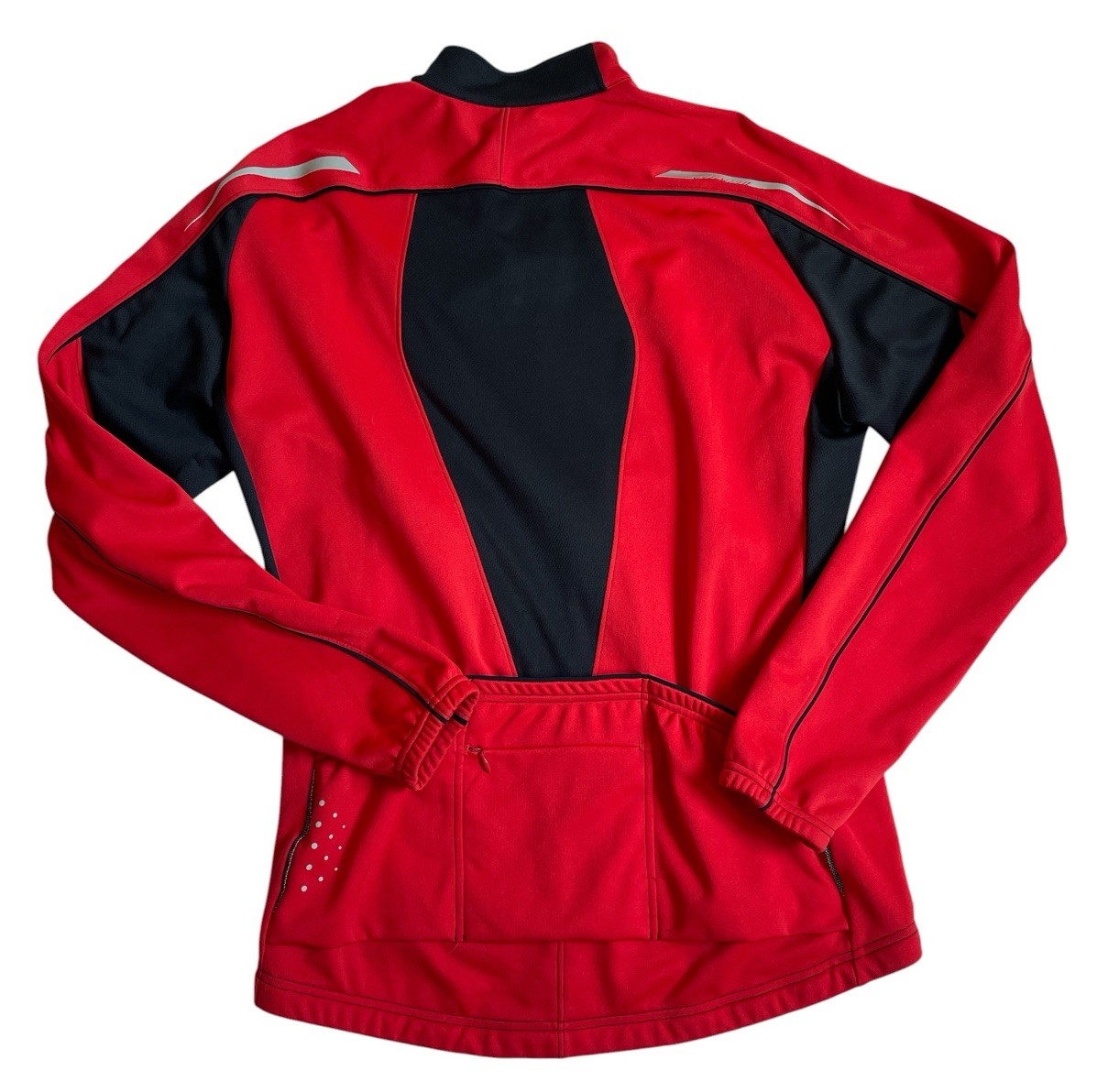Specialized Mens X-Large Red Long Sleeve Cycling Road Bike Full Zip Jersey