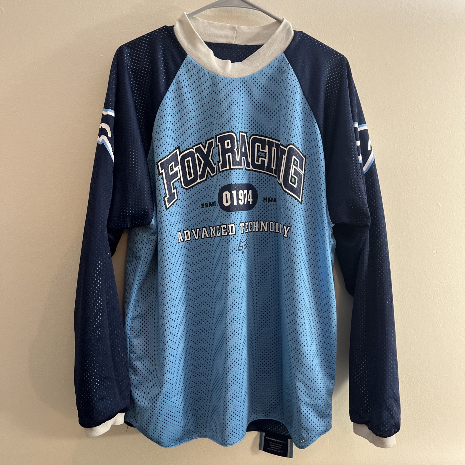 Vintage Fox Racing Advanced Technology Mesh Reversable Motorcross Jersey Large?