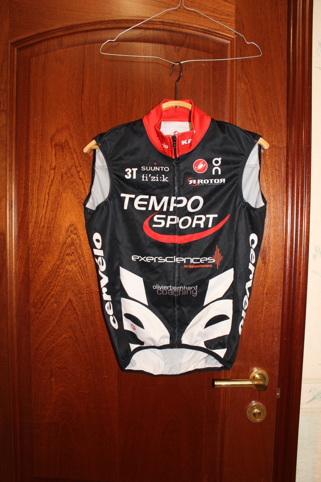 Castelli Rudi project Tempo Sport Cervelo cycling jersey shirt Windstopper Vest
