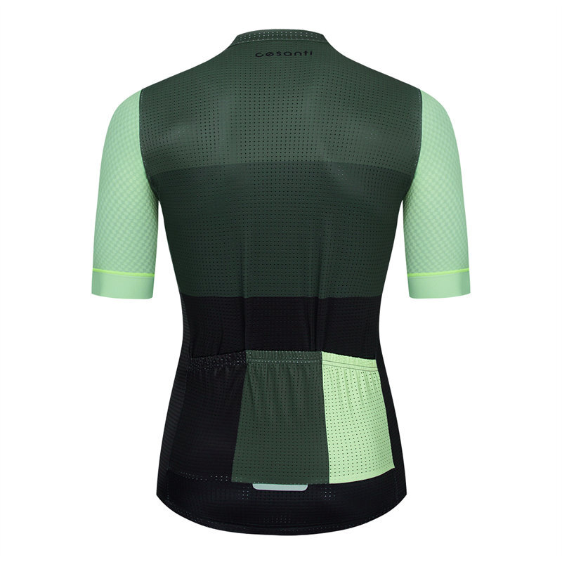 CESANTI Men Cycling Jersey Short Sleeve Non-slip Band Bike Clothing
