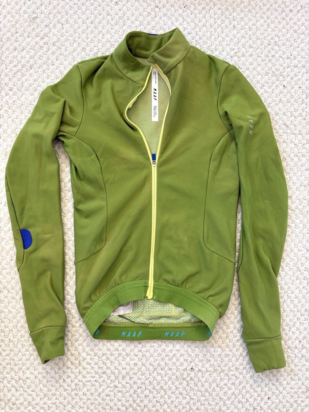Maap Women’s Green Thermal Long Sleeve Cycling Jersey Size XS