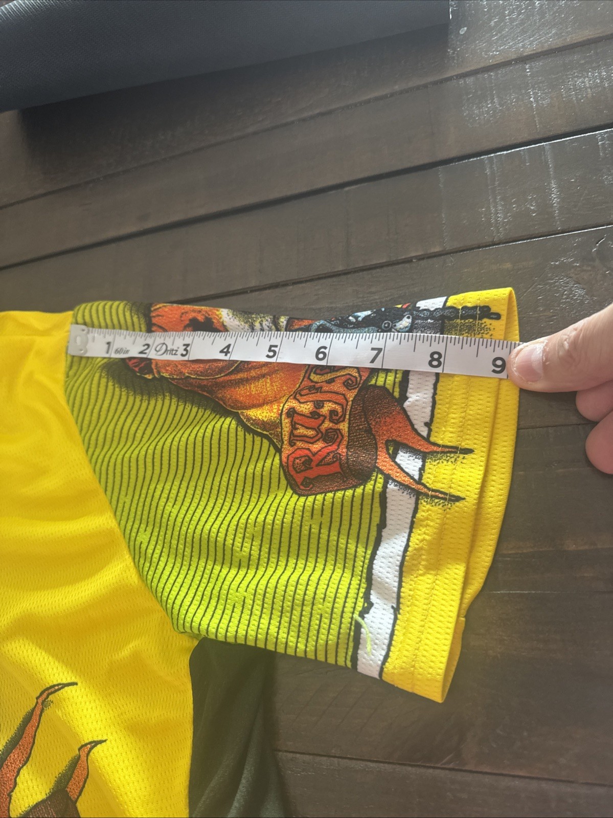Primal Wear Ruff Rider Cycling Jersey Womens Large Pit Bull Dog Yellow Green XL