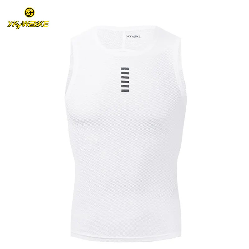 YKYWBIKE Men Cycling Base Layer Vest Summer Ride Jersey MTB Bike Bicycle Mesh