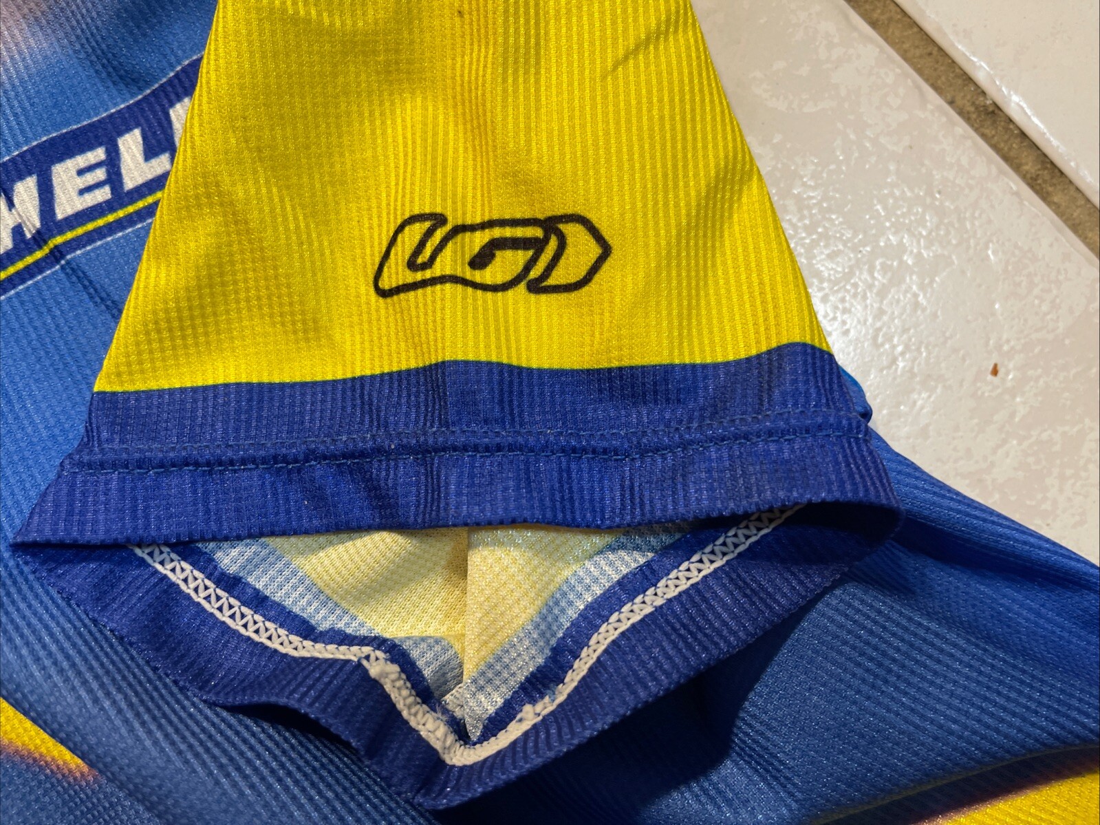 LOUIS GARNEAU Cycling Jersey Yellow and Blue Michelin Man Men’s XL