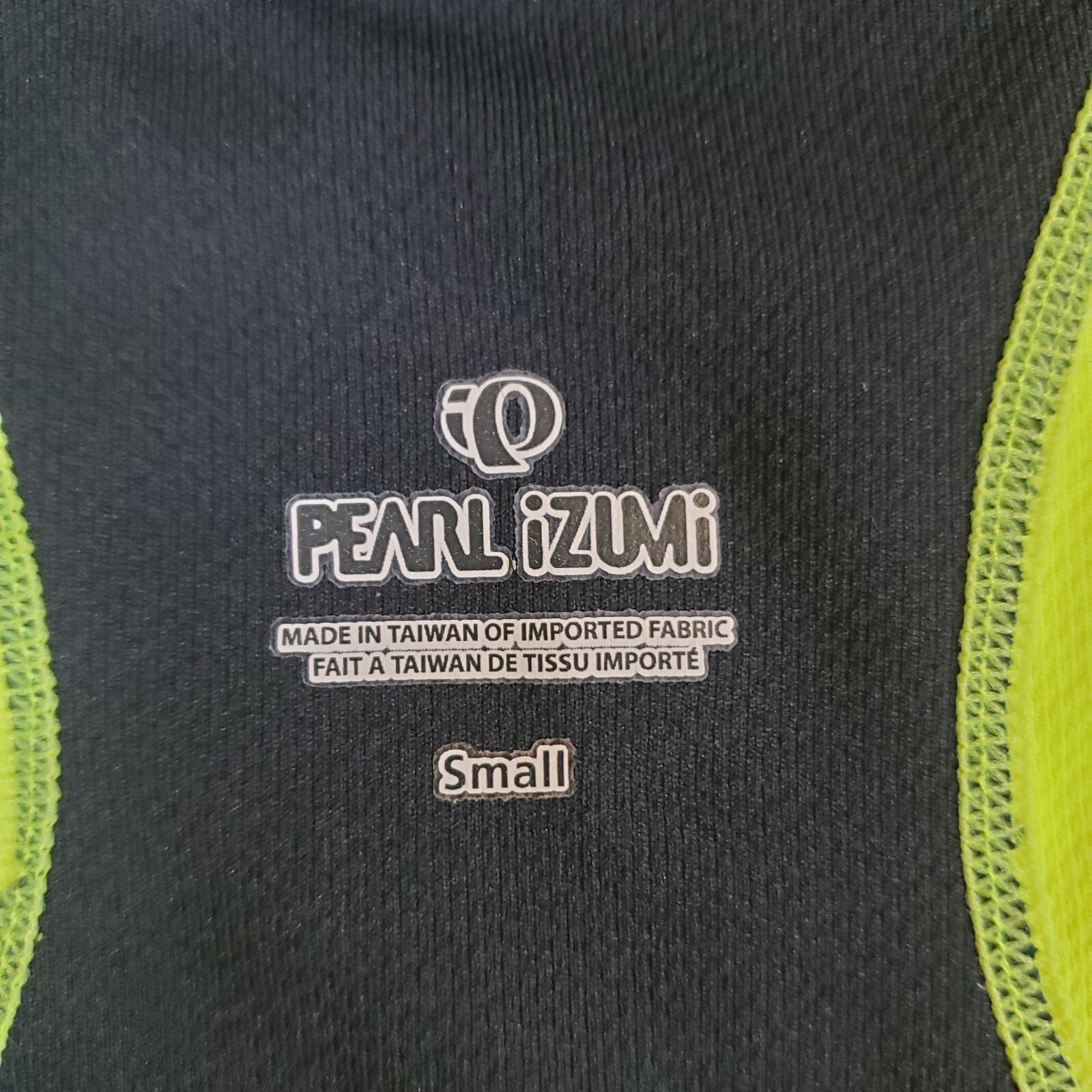 Pearl Izumi Neon Yellow Green Black 2009 Y2K Small Full Zip Cycling Jersey Shirt