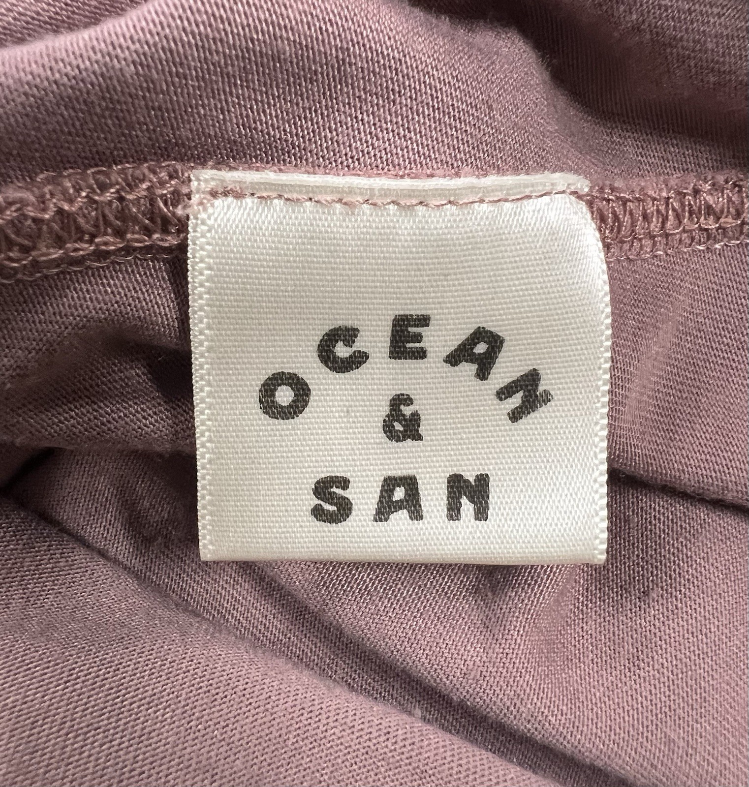 Ocean And San Men’s Mauve Long Sleeve Cycling All Day Shirt Size Medium