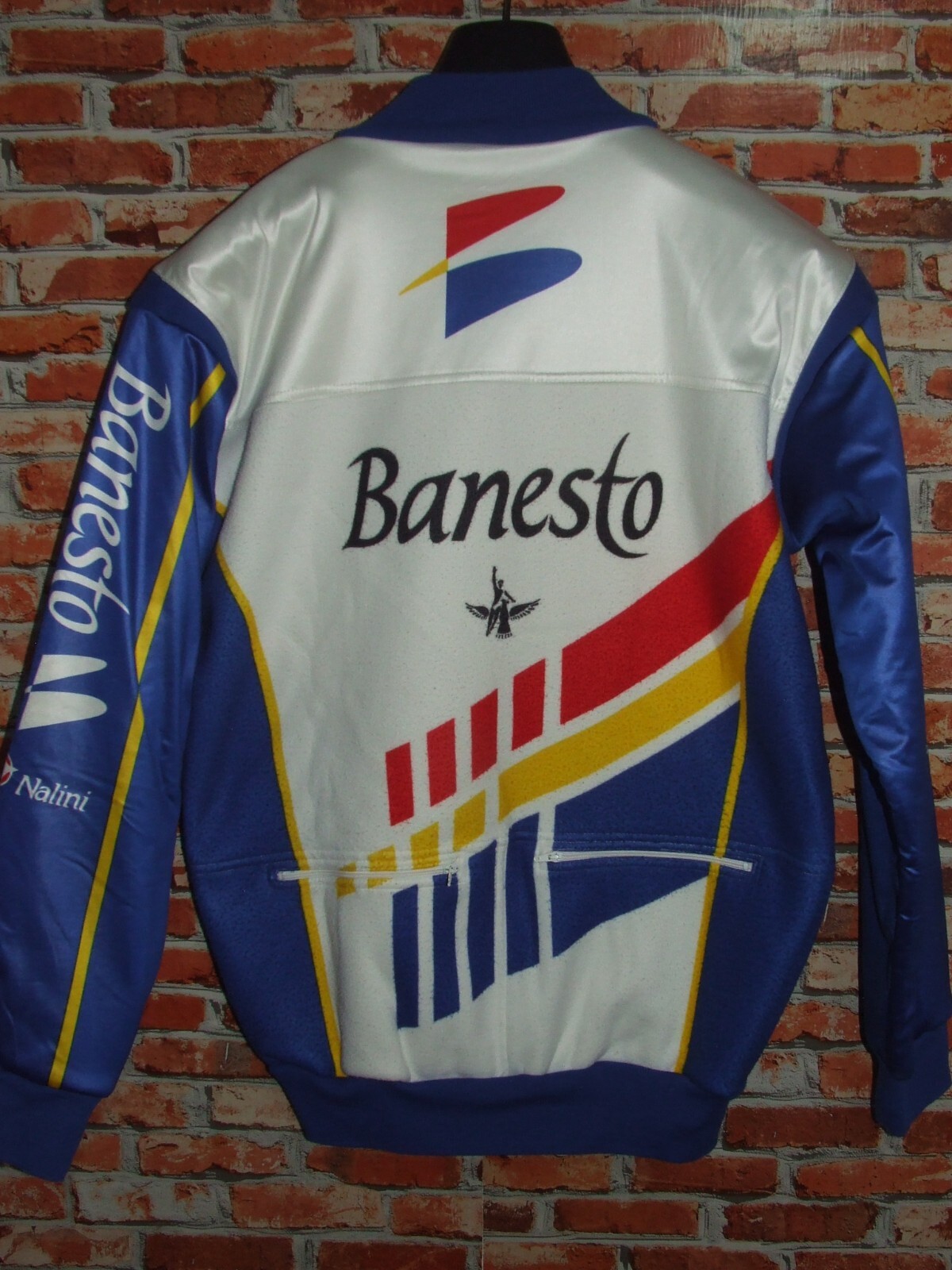 Banesto Nalini Bike Jersey Jacket Cycling Synthetic Fleece Size L