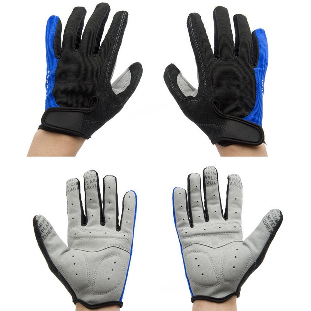 Cycling Gloves Full Finger with Sweat Wiping Thumb and Shock Resistant Palm