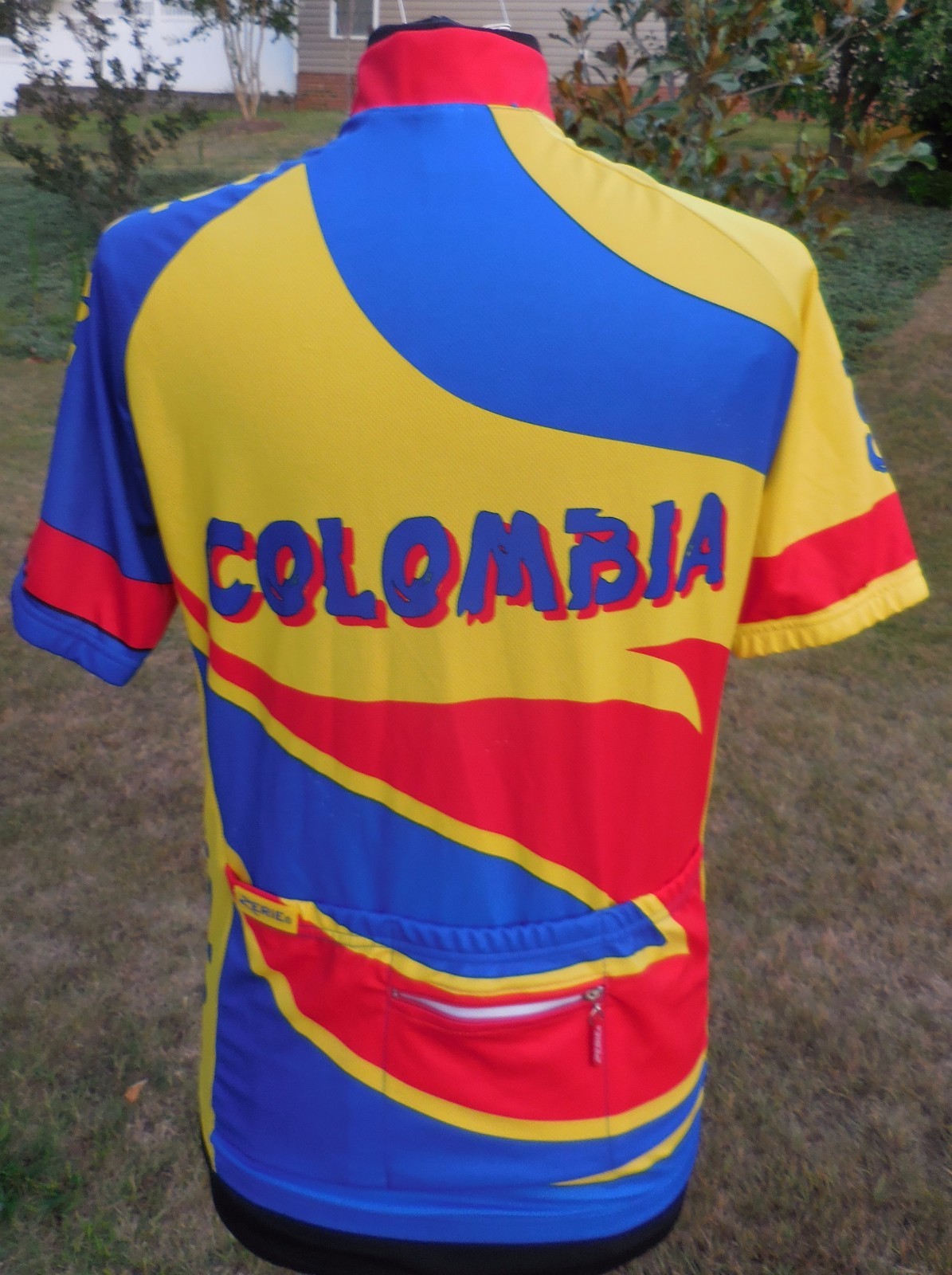 Zerie Cicling Cycling Jersey Mens Sz S Columbia Bright Bicycle Shirt Half Zip