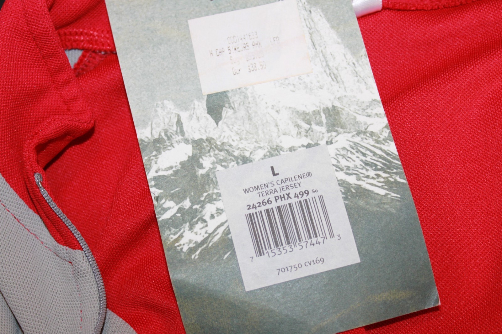 Patagonia Cycling Jersey Women’s Large Red Gray 1/2 Zip S/S USA MADE