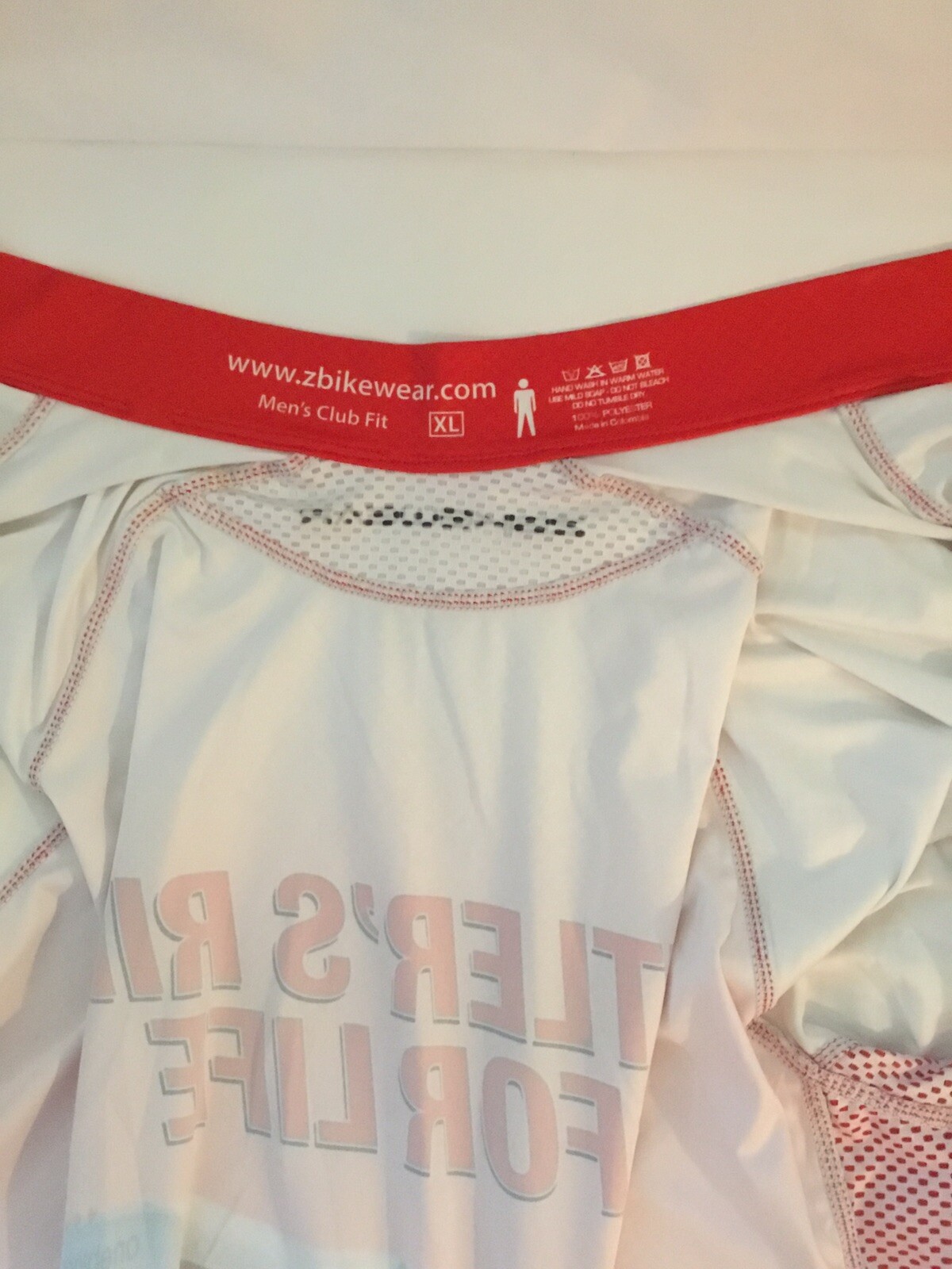 ZbikeWear Shirt/full zip short sleeve with back pockets,“Butlers Ride for Life”