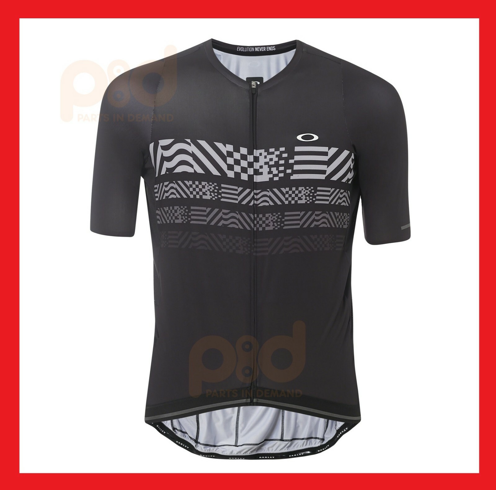 NEW Oakley Endurance Black Cycling Jersey Blackout Large L Bike Bicycle RACE FIT