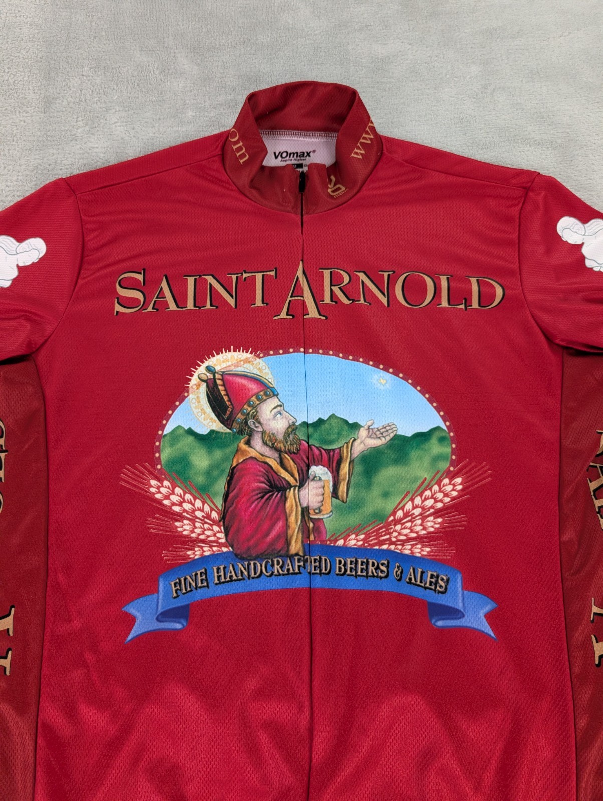 Saint Arnold Beer Cycling Jersey VOmax Full Zip Women Medium Short Sleeve