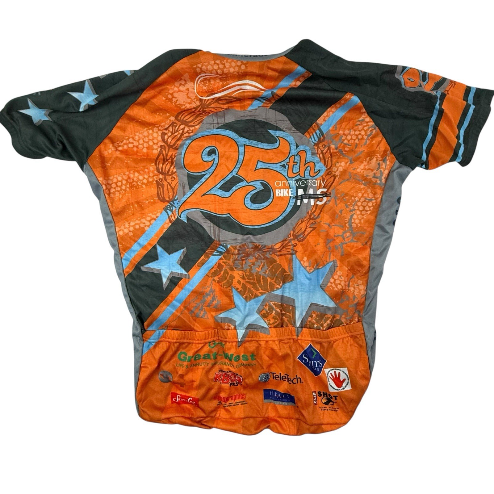 Lot Of 3 Primal Cycling Jerseys Men Size XL Peak 1 ALZ MS Diabetes Short Sleeve