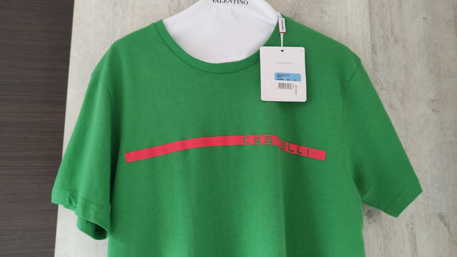 Castelli Ventaglio TEE Men’s Short Sleeve T-Shirt 100% Cotton,Green Size: M NEW!