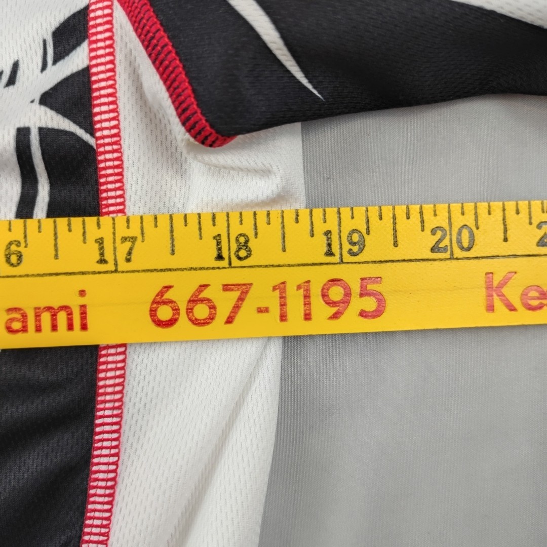 Primal Cycling Jersey Mens L Black Red 1/2 Zip Back Pockets 100% Polyester