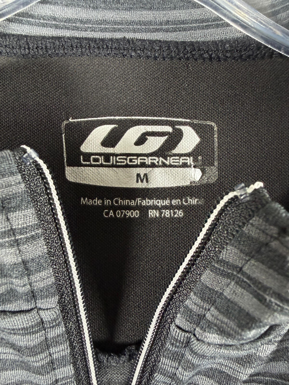 Louis Garneau Full Zip Cycling Jersey Mens Medium Stretch