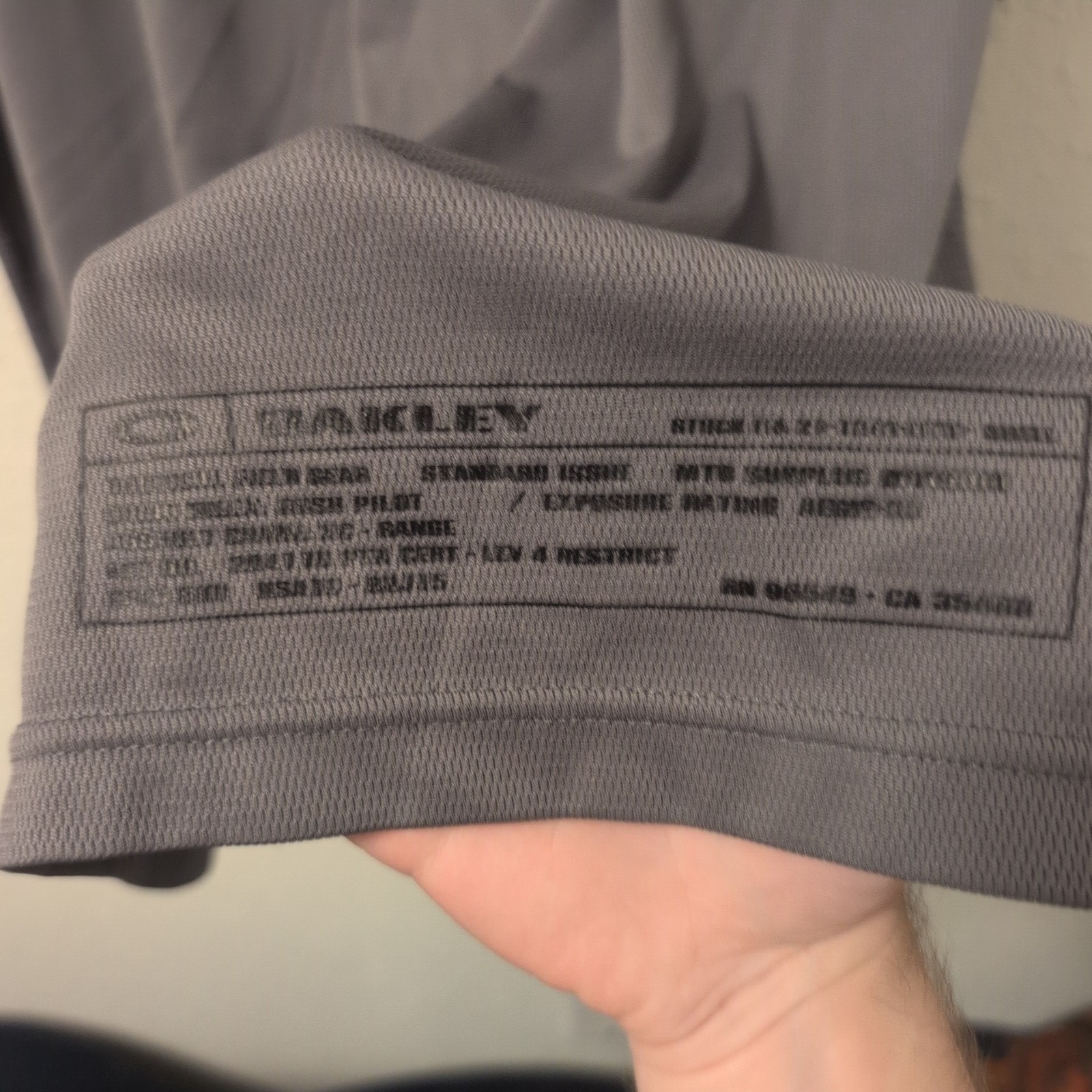 Vintage Y2K Oakley Software Two Tone Blue/Gray Cycling Shirt 1/4 Zip Sz XL Gorp
