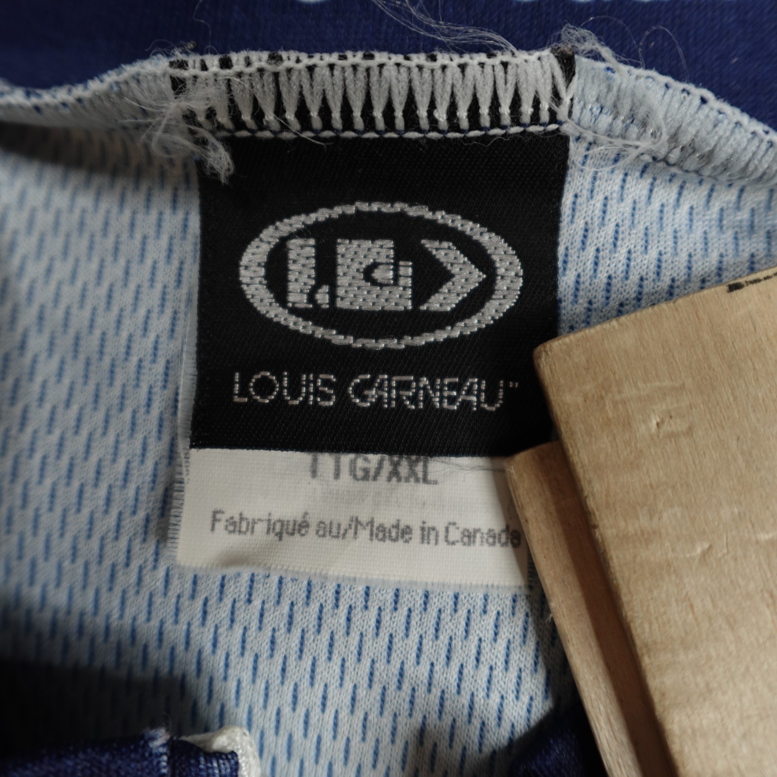 Louis Garneau Cycling Jersey 2XL Blue American Flag 1/4 Zip Patriotic