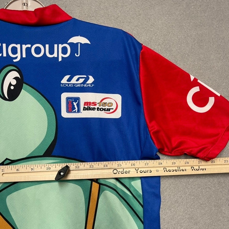 Louis Garneau Cycling Jersey Men Medium Turtle Road Race PGA Tour Cycle To Shore