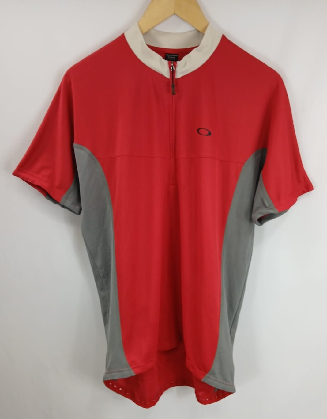 Vintage Oakley Cycling Jersey Red Gray Tactical Field Gear Men’s Sz XL