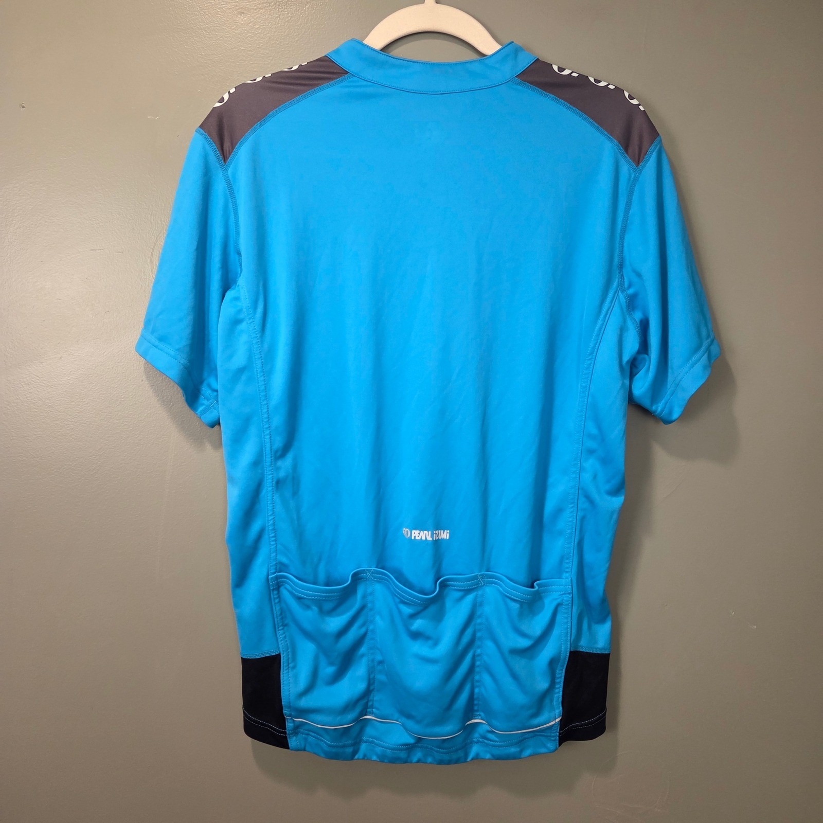 Pearl Izumi Select Men’s Cycling Jersey Size L Blue 3/4 Zip Lightweight Pockets